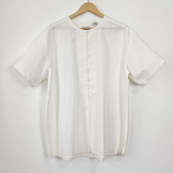 Banana Republic 100% Cotton Short Sleeve Button Closure Relaxed Summer Shirt - Picture 1 of 9